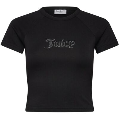Juicy Couture Juicy Baby Tee XXS BLACK XXS Juicy Couture Juicy Baby Tee XXS BLACK XXS
