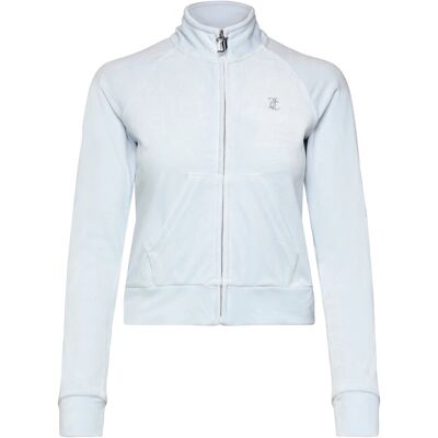 Juicy Couture Leiu Funnel Neck Tracktop L NANTUCKET BREEZE L Juicy Couture Leiu Funnel Neck Tracktop L NANTUCKET BREEZE L