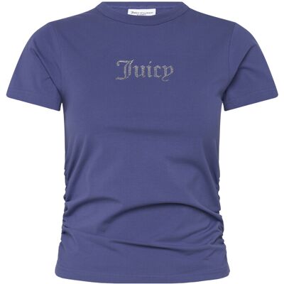 Juicy Couture Juicy Diamante Fitted T-Shirt XXS GREYBLUE XXS Juicy Couture Juicy Diamante Fitted T-Shirt XXS GREYBLUE XXS