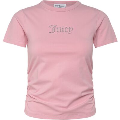 Juicy Couture Juicy Diamante Fitted T-Shirt XXS JUICY PINK XXS Juicy Couture Juicy Diamante Fitted T-Shirt XXS JUICY PINK XXS