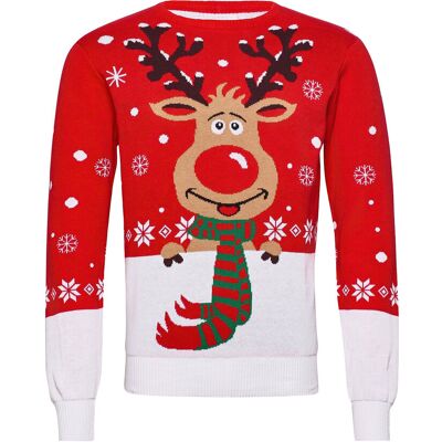 Happy Seasons Rudolphs Christmas Jumper XXL RED XXL Happy Seasons Rudolphs Christmas Jumper XXL RED XXL