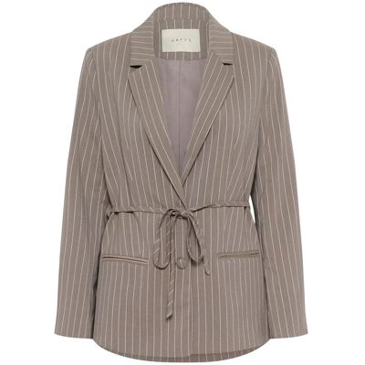 Kaffe Kameril Blazer 46 BEIGE PINSTRIPE 46 Kaffe Kameril Blazer 46 BEIGE PINSTRIPE 46