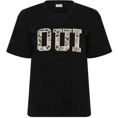 Kaffe Karosie Tee M BLACK DEEP M Kaffe Karosie Tee M BLACK DEEP M