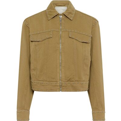Kaffe Kabrynn Twill Shirt 42 WASHED PETRIFIED OAK TWILL 42 Kaffe Kabrynn Twill Shirt 42 WASHED PETRIFIED OAK TWILL 42