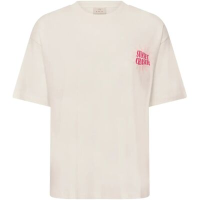 Kaffe Kakelly T-Shirt M CHALK W. BLACK DEEP ARTWORK M Kaffe Kakelly T-Shirt M CHALK W. BLACK DEEP ARTWORK M