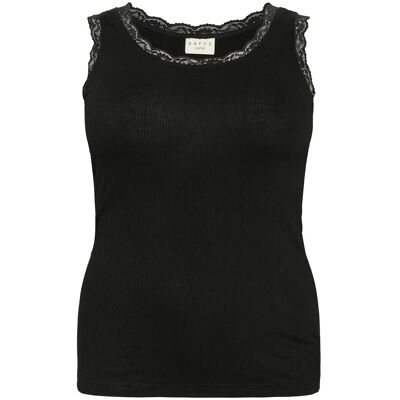 Kaffe Curve Kcomia Top M BLACK DEEP M Kaffe Curve Kcomia Top M BLACK DEEP M
