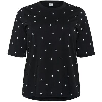 Kaffe Curve Kchelena T-Shirt XL BLACK DEEP XL Kaffe Curve Kchelena T-Shirt XL BLACK DEEP XL