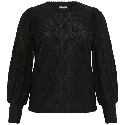 Kaffe Curve Kczarina T-Shirt M BLACK DEEP M Kaffe Curve Kczarina T-Shirt M BLACK DEEP M