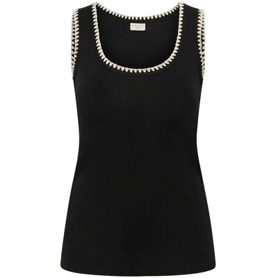 Kaffe Curve Kccarina Tank Top L BLACK DEEP L Kaffe Curve Kccarina Tank Top L BLACK DEEP L