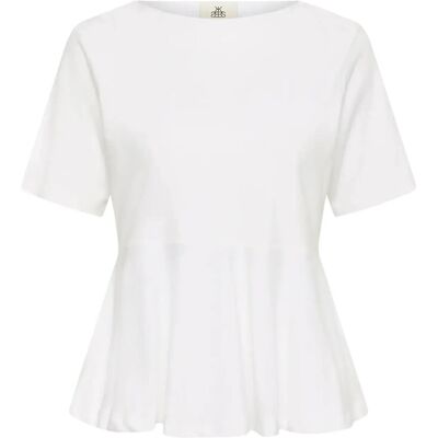 Karen By Simonsen Kbnooma Peplum Tee XXS BRIGHT WHITE XXS Karen By Simonsen Kbnooma Peplum Tee XXS BRIGHT WHITE XXS