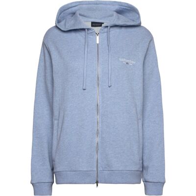 Lexington Clothing Classic Logo Zip Hoodie XS LIGHT BLUE MELANGE XS Lexington Clothing Classic Logo Zip Hoodie XS LIGHT BLUE MELANGE XS