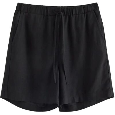 Lindex Shorts In Linen Blend XS BLACK XS Lindex Shorts In Linen Blend XS BLACK XS