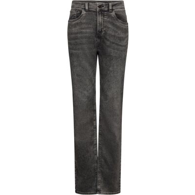 Lindex Staffan Straight Regular Waist Super Stretch Jersey Jeans 152 BLACK 152 Lindex Staffan Straight Regular Waist Super Stretch Jersey Jeans 152 BLACK 152