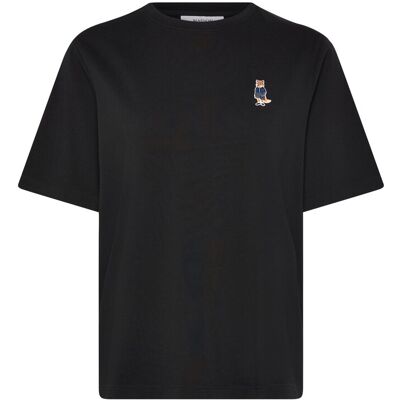 Maison Kitsune Dressed Fox Comfort Tee-Shirt XS BLACK XS Maison Kitsune Dressed Fox Comfort Tee-Shirt XS BLACK XS