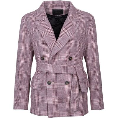 Maje Wool Blend Blazer Jacket 36 MULTICOLORED 36 Maje Wool Blend Blazer Jacket 36 MULTICOLORED 36