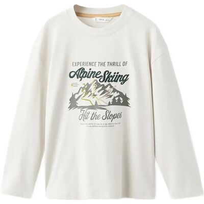 Mango Embroidered Printed T-Shirt 13-14 NATURAL WHITE 13-14 Mango Embroidered Printed T-Shirt 13-14 NATURAL WHITE 13-14