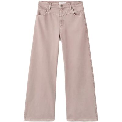 Mango Wide Leg Mid-Rise Loose-Fit Jeans 34 LT-PASTEL PINK 34 Mango Wide Leg Mid-Rise Loose-Fit Jeans 34 LT-PASTEL PINK 34