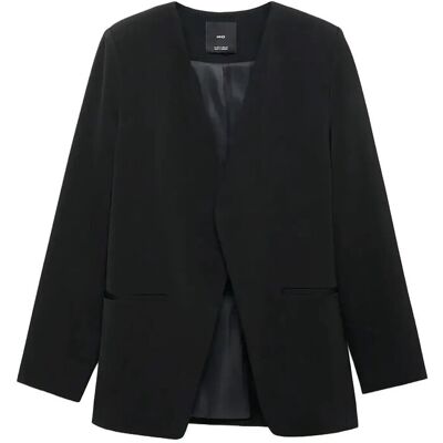 Mango Double-Breasted Suit Blazer XL BLACK XL Mango Double-Breasted Suit Blazer XL BLACK XL