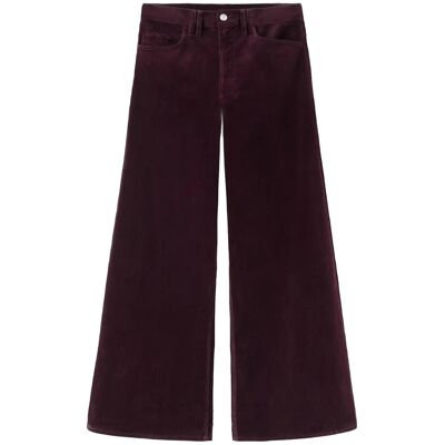 Mango Wide Leg Corduroy Jeans 40 DARK RED 40 Mango Wide Leg Corduroy Jeans 40 DARK RED 40