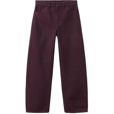 Mango Mid-Rise Balloon Jeans 34 DARK RED 34 Mango Mid-Rise Balloon Jeans 34 DARK RED 34