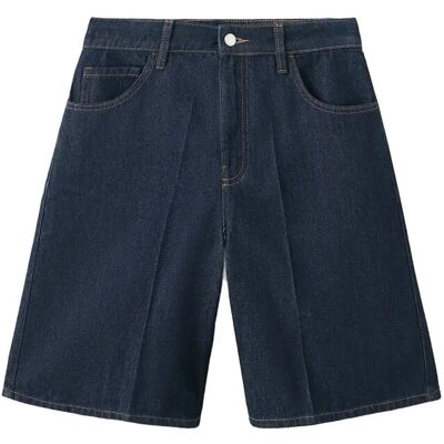 Mango High-Waist Straight-Fit Denim Shorts 38 OPEN BLUE 38 Mango High-Waist Straight-Fit Denim Shorts 38 OPEN BLUE 38