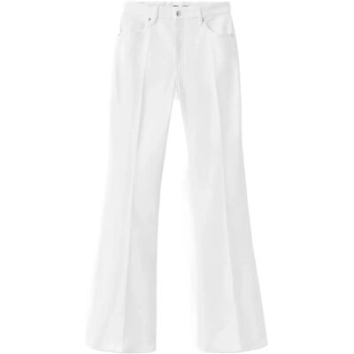 Mango Violet Flared High-Rise Jeans 36 WHITE 36 Mango Violet Flared High-Rise Jeans 36 WHITE 36