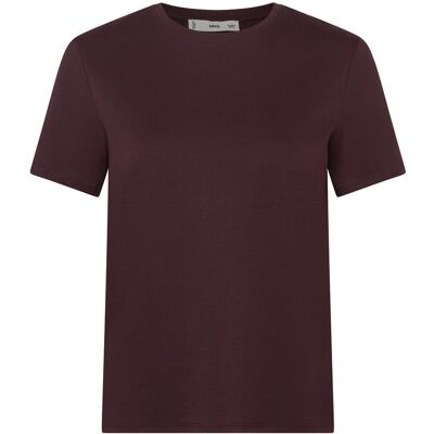 Mango Short-Sleeved Cotton T-Shirt S DARK RED S Mango Short-Sleeved Cotton T-Shirt S DARK RED S
