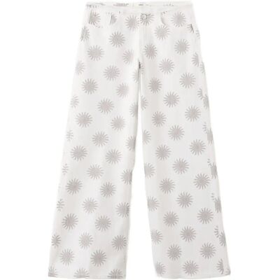 Mango Low-Rise Printed Jeans 40 LIGHT BEIGE 40 Mango Low-Rise Printed Jeans 40 LIGHT BEIGE 40