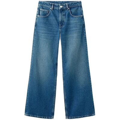 Mango Mid-Rise Straight Jeans 46 OPEN BLUE 46 Mango Mid-Rise Straight Jeans 46 OPEN BLUE 46