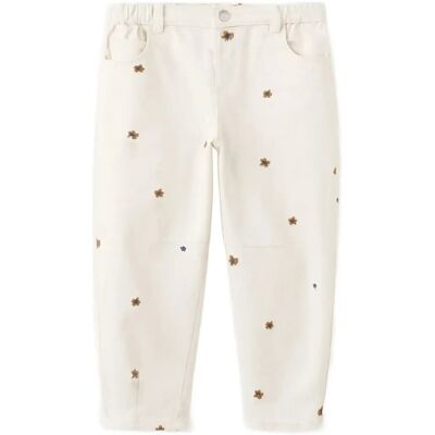 Mango Embroidered Floral Balloon Jeans 3-4 LIGHT BEIGE 3-4 Mango Embroidered Floral Balloon Jeans 3-4 LIGHT BEIGE 3-4