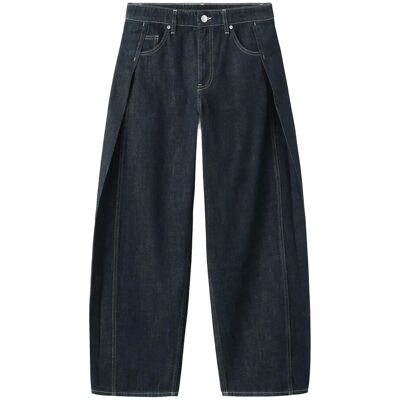 Mango Balloon Jeans With Mid-Rise And Side Darts 42 BLACK 42 Mango Balloon Jeans With Mid-Rise And Side Darts 42 BLACK 42