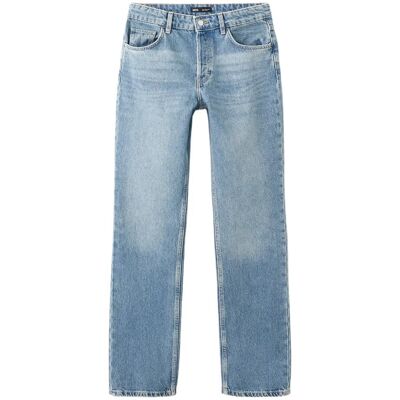 Mango Straight Low-Waist Jeans 40 OPEN BLUE 40 Mango Straight Low-Waist Jeans 40 OPEN BLUE 40