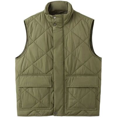 Mango Lightweight Quilted Water-Repellent Quilted Gilet M DARK GREEN M Mango Lightweight Quilted Water-Repellent Quilted Gilet M DARK GREEN M