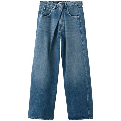 Mango Mid-Rise Balloon Jeans 36 OPEN BLUE 36 Mango Mid-Rise Balloon Jeans 36 OPEN BLUE 36
