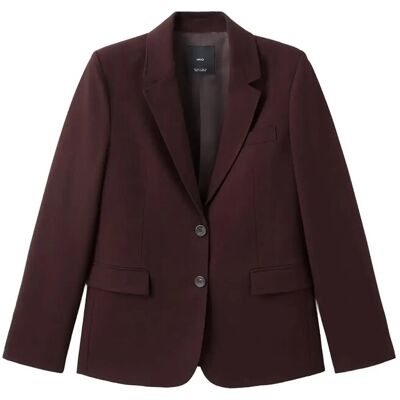 Mango Straight-Fit Suit Blazer XL DARK RED XL Mango Straight-Fit Suit Blazer XL DARK RED XL