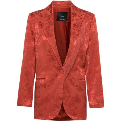 Mango Jacquard Blazer XXS RUST - COPPER XXS Mango Jacquard Blazer XXS RUST - COPPER XXS