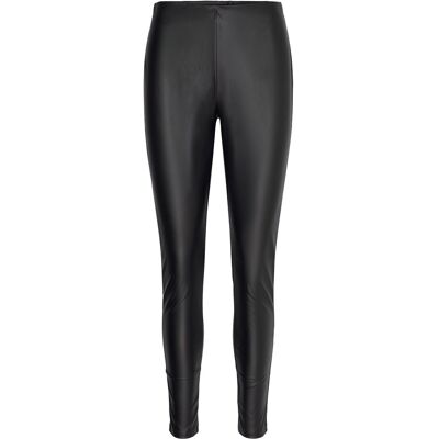 Mango Leather-Effect Leggings XS BLACK XS Mango Leather-Effect Leggings XS BLACK XS