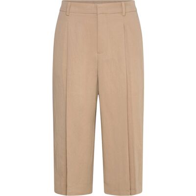 Mango Lyocell Pleated Bermuda Shorts 40 LIGHT BEIGE 40 Mango Lyocell Pleated Bermuda Shorts 40 LIGHT BEIGE 40