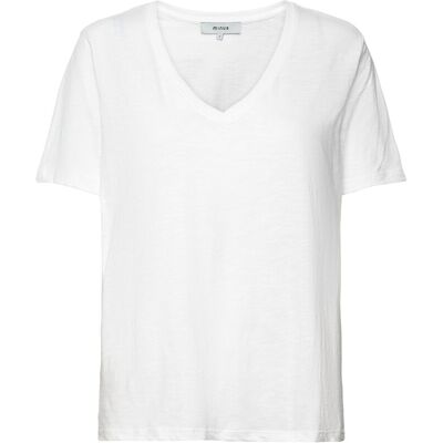 Minus Leti V-Hals T-Shirt M HVID M Minus Leti V-Hals T-Shirt M HVID M