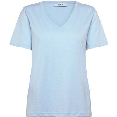 Minus Leti V-Hals T-Shirt XS ICE BLUE XS Minus Leti V-Hals T-Shirt XS ICE BLUE XS