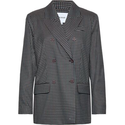 Minus Lekira Blazer 1 34 SLATE BROWN CHECKED 34 Minus Lekira Blazer 1 34 SLATE BROWN CHECKED 34