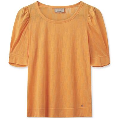 MOS MOSH Mmchrissie Burn-Out Tee XS BLAZING ORANGE XS MOS MOSH Mmchrissie Burn-Out Tee XS BLAZING ORANGE XS