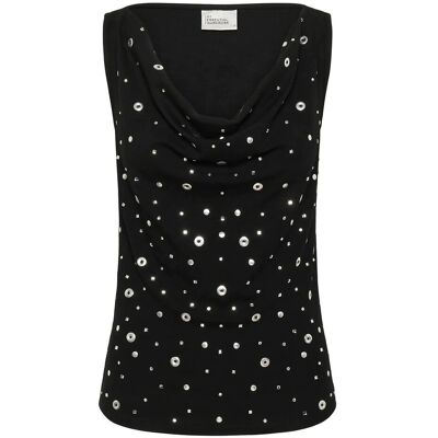 Essential Foods Mwgiggo Waterfall Top XXL BLACK XXL Essential Foods Mwgiggo Waterfall Top XXL BLACK XXL
