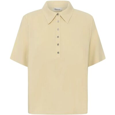 Essential Foods Mwmindy Polo Tee 44 BROWN RICE 44 Essential Foods Mwmindy Polo Tee 44 BROWN RICE 44