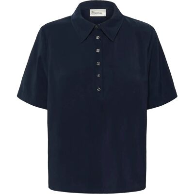 Essential Foods Mwmindy Polo Tee 36 DARK SAPPHIRE BLUE 36 Essential Foods Mwmindy Polo Tee 36 DARK SAPPHIRE BLUE 36