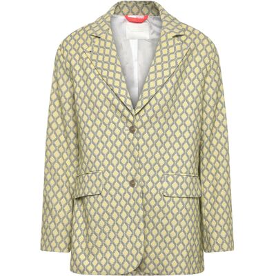 Naja Lauf Feodora Blazer Fishnet 34 BLUE/YELLOW 34 Naja Lauf Feodora Blazer Fishnet 34 BLUE/YELLOW 34