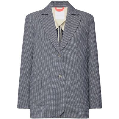 Naja Lauf Carlotta Blazer Blurred Stripe 34 NAVY 34 Naja Lauf Carlotta Blazer Blurred Stripe 34 NAVY 34