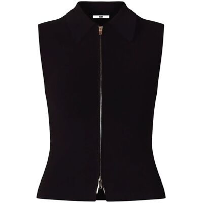 NEUW Suki Zip Top Black XS BLACK XS NEUW Suki Zip Top Black XS BLACK XS