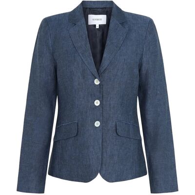Newhouse Amanda Linen Blazer 36 SOFT NAVY 36 Newhouse Amanda Linen Blazer 36 SOFT NAVY 36