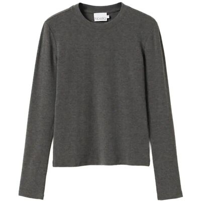 Noella Lidie Ls Top XL DARK GREY MELANGE XL Noella Lidie Ls Top XL DARK GREY MELANGE XL